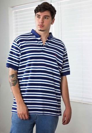 VINTAGE POLO RALPH LAUREN SHIRT LOGO 90S XL 11.9