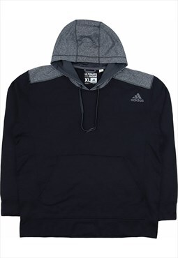 Adidas 90's Pullover Spellout Hoodie XLarge Black