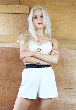 CREAM TEX SHORTS