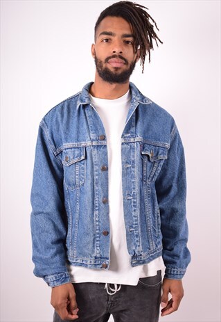 LEVI'S MENS VINTAGE DENIM JACKET MEDIUM BLUE 90S