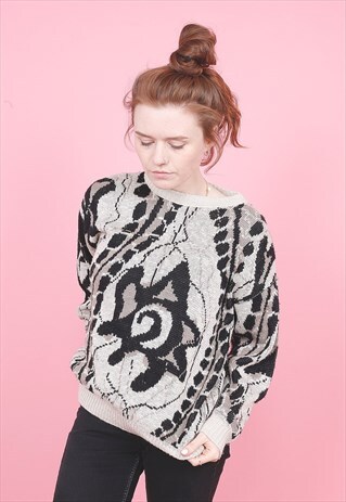 VINTAGE PATTERNED JUMPER /R2115