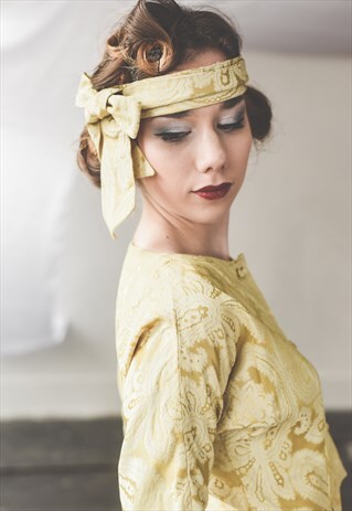 "GOLD ALWAYS BELIEVE IN YOUR SOUL" - VINTAGE WEDDING DRESS
