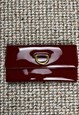 Burberry D-ring Patent Leather Continental Wallet Brand New
