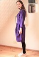 BRIGHT PURPLE HIGH NECK DRESS