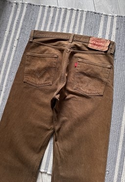 Vintage Levis 501 Brown Denim Pants Jeans