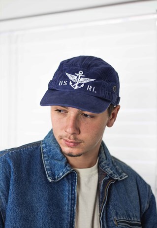 VINTAGE POLO RALPH LAUREN CAP HAT LOGO 90S X 3.7