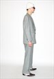 VINTAGE 90S CLASSIC PLAID SUIT IN GREY