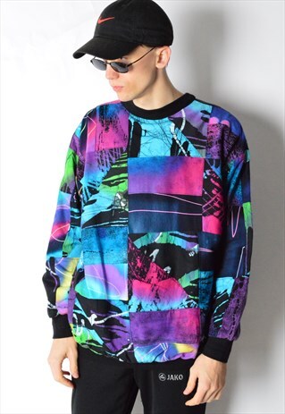 VINTAGE 90S COLOURFUL SWEATSHIRT