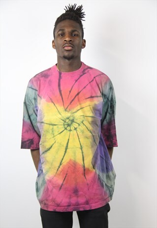VINTAGE TIE DYE THICK 90S T-SHIRT