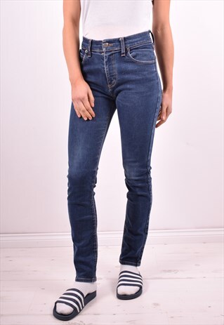 CHEAP MONDAY WOMENS VINTAGE JEANS W30 L30 BLUE 90'S