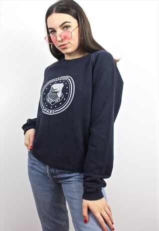 90'S NAVY SPELL-OUT VINTAGE SWEATSHIRT