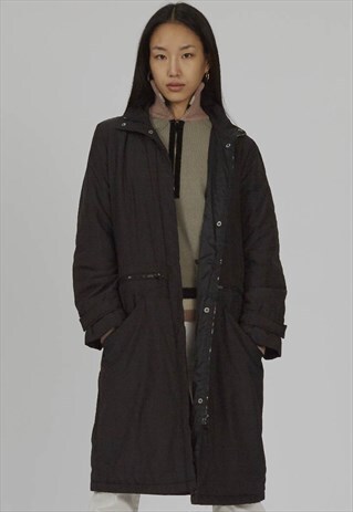 VINTAGE 90S ARMANI LONG LINE PUFFER COAT