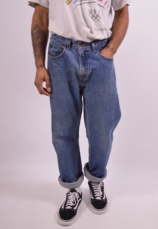 LEVI'S MENS VINTAGE JEANS W34 L34 BLUE 90S