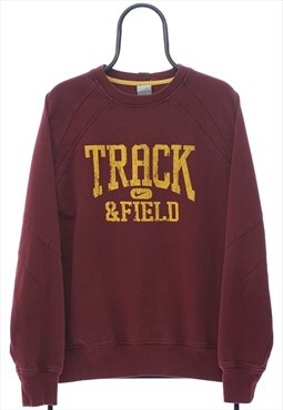 Vintage Nike Track and Field Maroon Sweatshirt