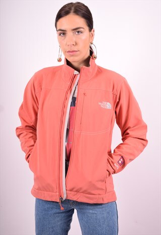 THE NORTH FACE WOMENS VINTAGE JACKET MEDIUM ORANGE 90'S