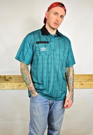 TRUE VINTAGE 90S UMBRO GREEN JERSEY