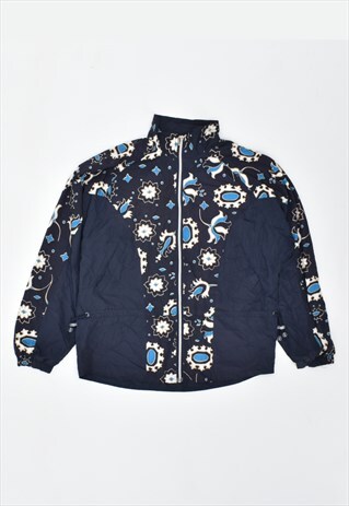 VINTAGE 90'S TRACKSUIT TOP JACKET NAVY BLUE