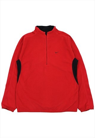 red nike zip up