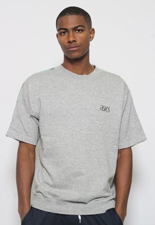 VINTAGE ASICS SHORT SLEEVED SWEATSHIRT T-SHIRT