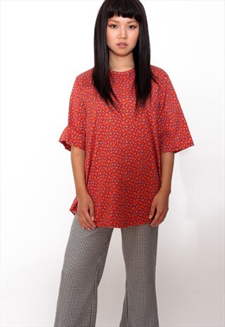 VINTAGE 90S POLKA DOT TOP ID:A350