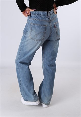 LEVIS 527 DENIM BOOTCUT JEANS MID-HIGH WAISTED UK 14 (B2L)