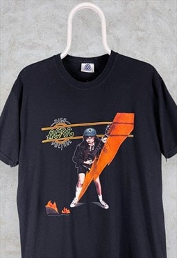 Black AC/DC T Shirt Rare Licensed 2004