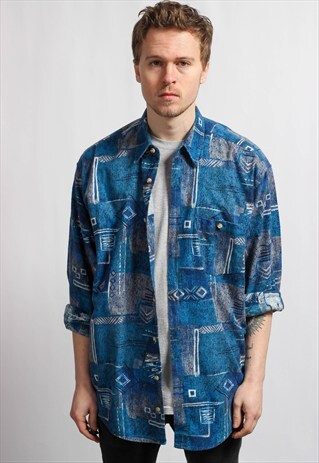 VINTAGE OVERSIZED ABSTRACT SHIRT