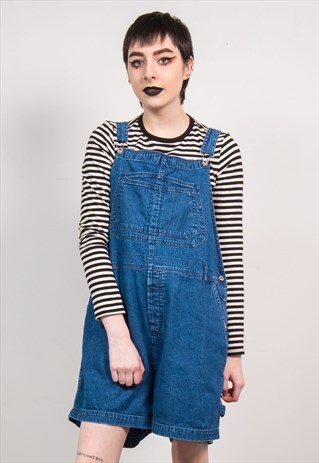 VINTAGE 90'S BLUE DENIM DUNGAREES
