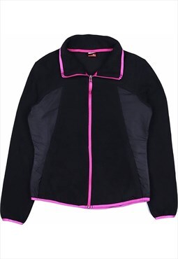 Vintage 90's Puma Fleece Zip Up Black,