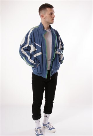 VINTAGE VTG RARE UMBRO SHELL JACKET LOGO OVERSIZED 12970