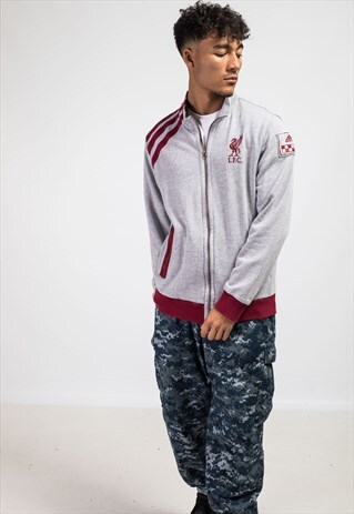 VINTAGE ADIDAS LIVERPOOL ZIP-UP SWEATSHIRT
