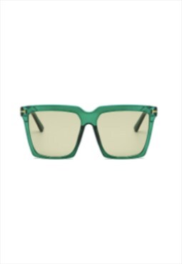Naomi Oversized Sunglasses Green