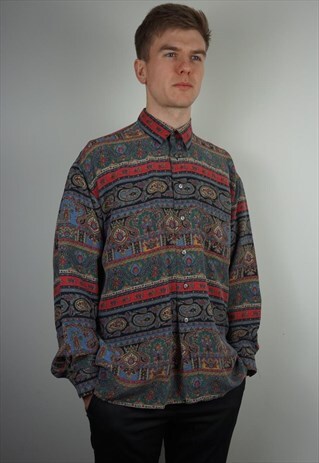 PURE SILK PATTERNED SHIRT