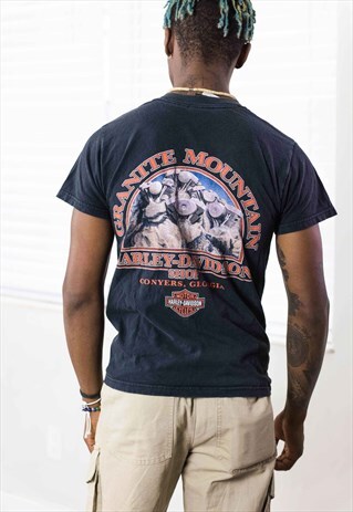 VINTAGE HARLEY-DAVIDSON T-SHIRT LOGO 90S S 6.3