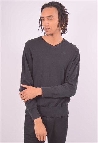 VINTAGE LOTTO JUMPER SWEATER BLACK