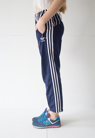 VINTAGE RETRO BLUE ADIDAS SPORT TROUSERS