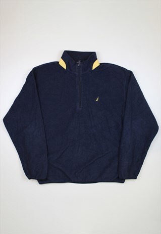 NAUTICA NAVY & YELLOW FLEECE
