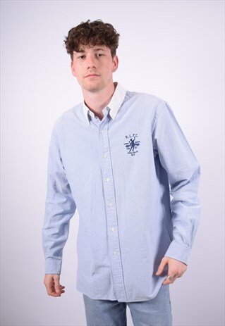 VINTAGE RALPH LAUREN SHIRT BLUE