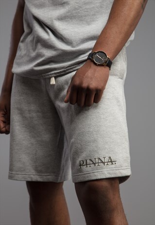 PINNA SCRIPT SHORTS - MARL GREY
