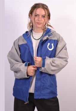 Vintage NFL Colts Windbreaker Jacket Blue