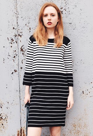 KNITTED DRESS IN STRIPE