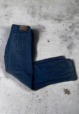 Vintage Mens 90s Baggy Blue Denim LEE Riders Jeans