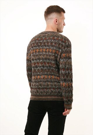 90S BOTTO MADE IN ITALY WOOL KNITWEAR SWEATER JUMPER 14657
