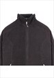 COLUMBIA 90'S WARM ZIP UP FLEECE JUMPER MEDIUM BLACK