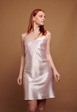 Light Pink Mini Slip Dress