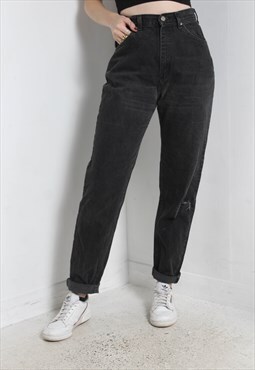 Vintage Lee High Waisted Jeans Black W27 L34