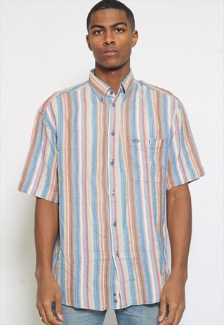 VINTAGE MISSONI SPORT STRIPED SHIRT