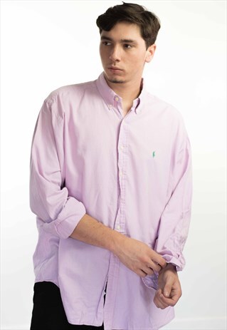 VINTAGE POLO RALPH LAUREN LOGO SHIRT 90S XL 8.7