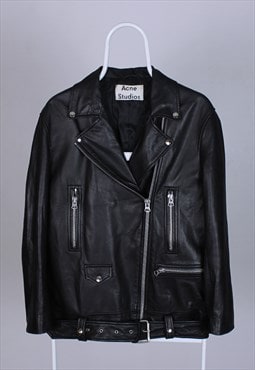 Acne Studios leather heavy jacket women 38