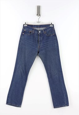 Levi's 501 Bootcut High Waist Jeans Dark Denim - W30 - L30
